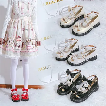 2020 Novo Melodijo Lolita korejski Britanski slog lolita Japonski jk enotno čevlji študent ravno čevlji