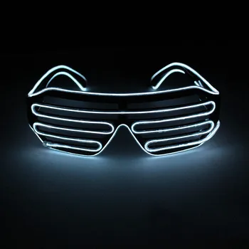 LED Svetlobna Očala Neon Žareče Stranka Utripajoča Luč Sijaj, sončna Očala, Stekla Kostume Darilo za Rojstni dan