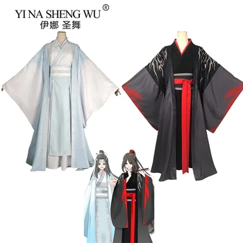 Mo Dao Zu Shi Cosplay Kostume Lan Wangji Wei Wuxian Stari Kostum Velemojster Demonski Gojenje Vlogo Igrajo Kostum Unises