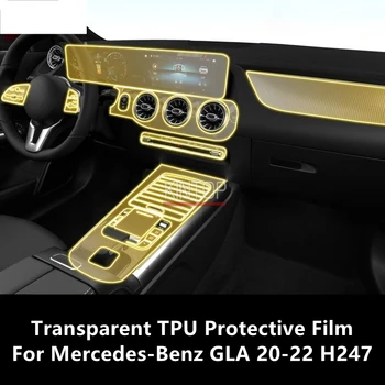 Za Mercedes-Benz GLA 20-22 H247 Avto Notranjosti sredinski Konzoli, Pregleden TPU Zaščitno folijo Anti-scratch Popravila FilmAccessories